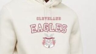 Cream Hoodie with Cleveland Logo